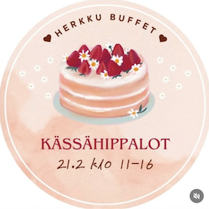 Kässähippalot herkkubuffa