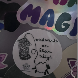 Vastarinta on käsintehtyä - tarrat